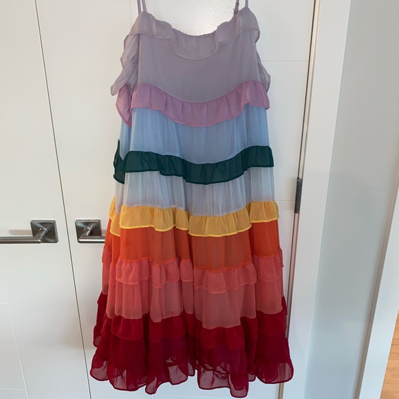 Rainbow ruffle dress - Picture 2 of 5